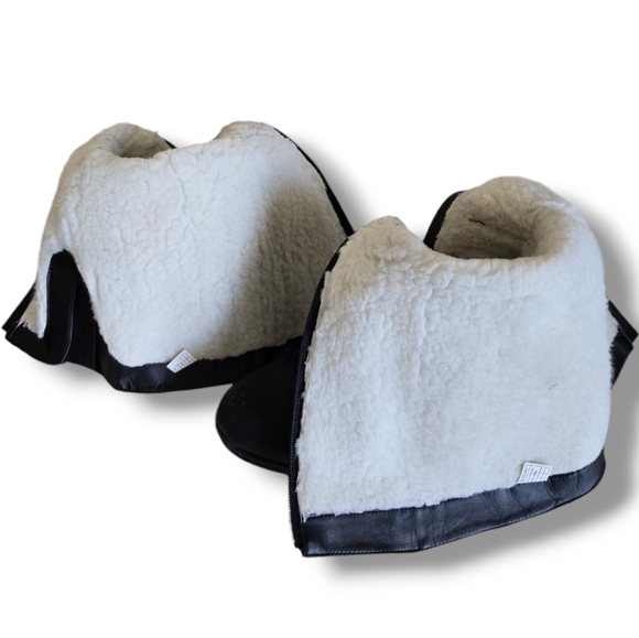 🟢  SOLEMATE Women's Black Faux Fur Calf  Knee Tall Winter Boots - Picture 14 of 16